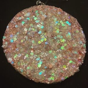 Black Pendant with Glass Center